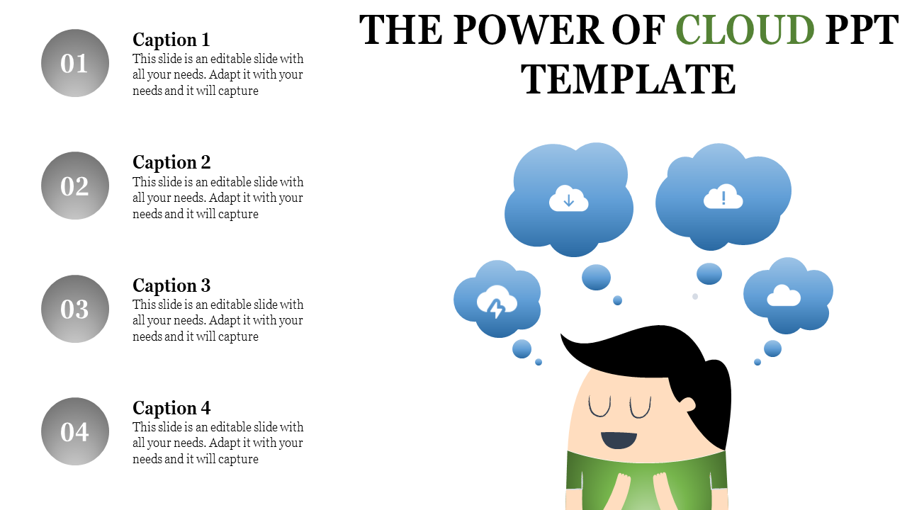 Free - Impress Your Audience With Cloud PPT Template Slides